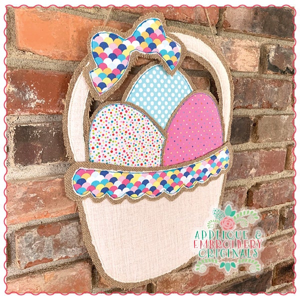Applique & Embroidery Originals Digital Design 1471 Easter Egg Basket ...