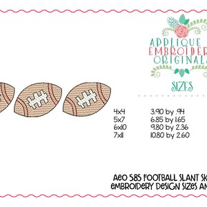 Applique and Embroidery Originals Digital Design 585 Football Team ...