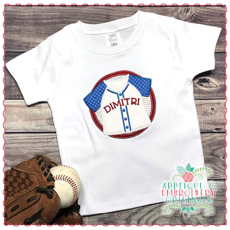 Applique T-Shirt- Baseball