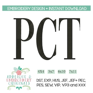 Patientvårdstekniker PCT Word Art Broderidesign (4434) i 4 storlekar Digital nedladdning