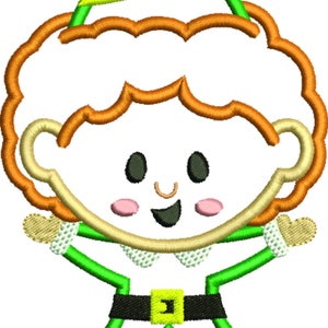 Applique & Embroidery Originals Digital Design 3102 Buddy Elf Full Body Applique Design Embroidery Machine instant download