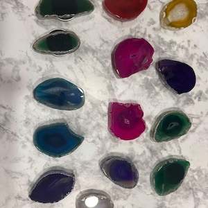 Polished Agate/Geode/Stone phone grip-phone holder