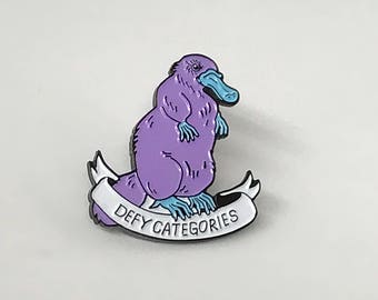 Defy Categories Platypus Pin Queer