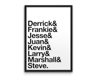Pioneers – House & Techno Founders Typography Poster – Minimalist Giclée Print