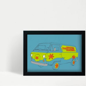 Scooby-Doo Mystery Machine Movie & TV Car/Van Print image 5