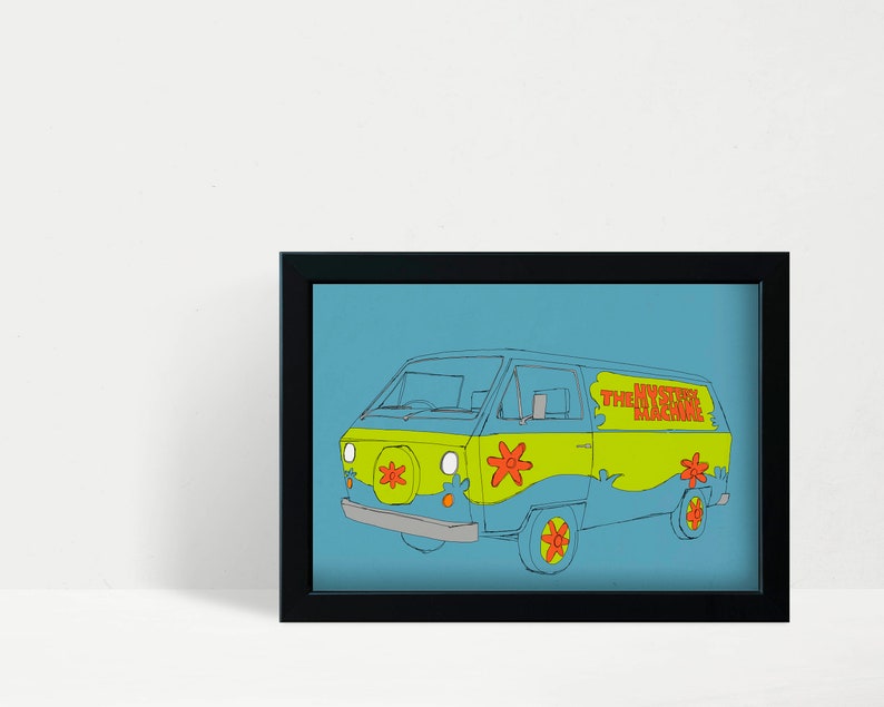 Scooby-Doo Mystery Machine Movie & TV Car/Van Print image 5