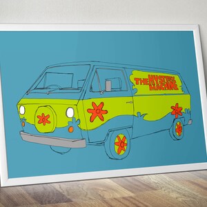Scooby-Doo Mystery Machine Movie & TV Car/Van Print image 4
