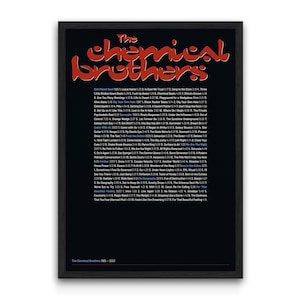 The Chemical Brothers Poster - Etsy