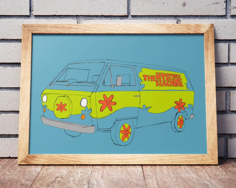 Scooby-Doo Mystery Machine Movie & TV Car/Van Print image 3