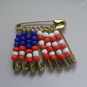 American Flag Safety pin Pin