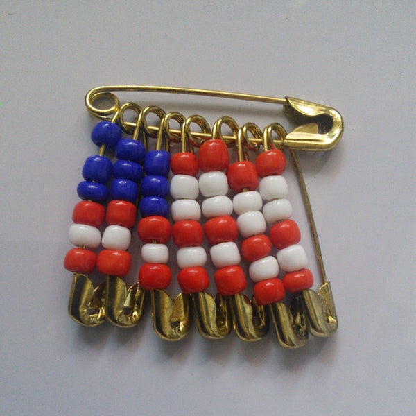 American flag Safety pin