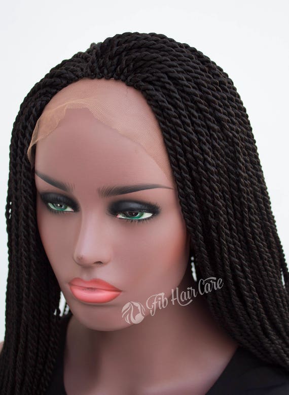 Braided Wig Sofia Twist Front Lace Senegalese Twist Wig Etsy