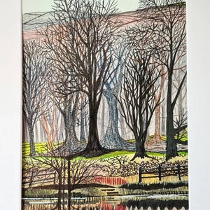 Love Trees  | Unique Original Mixed Media Painting