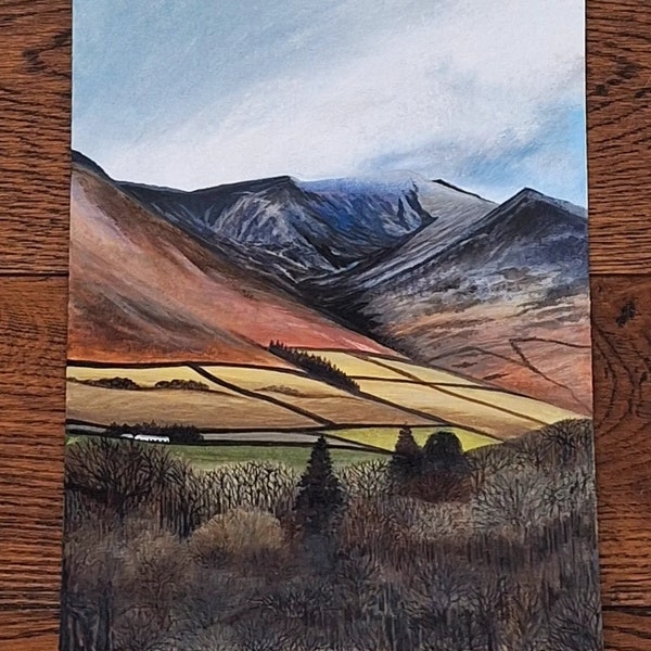 Mystic Blencathra - Cumbria | Unique Original Mixed Media Painting