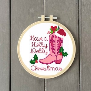 Holly Dolly Cross Stitch Pattern