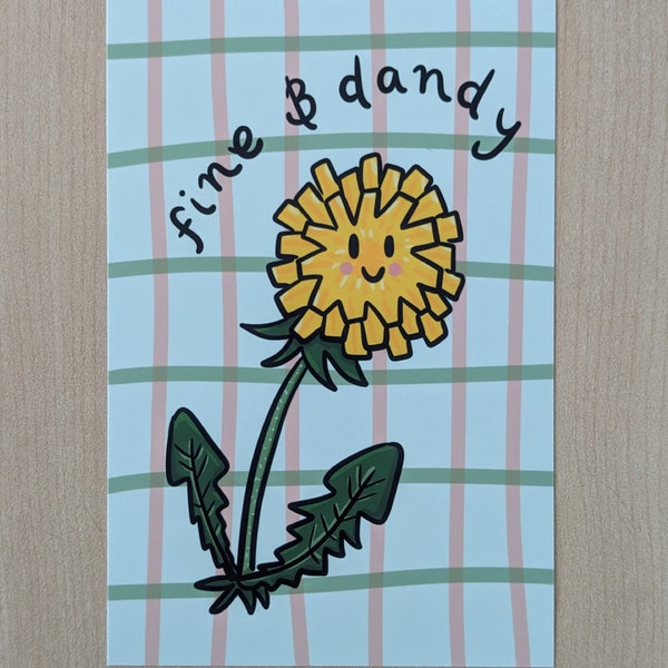 Fine and Dandy Dandelion Art Print (Print Only)