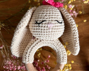 Hochet lapin au crochet