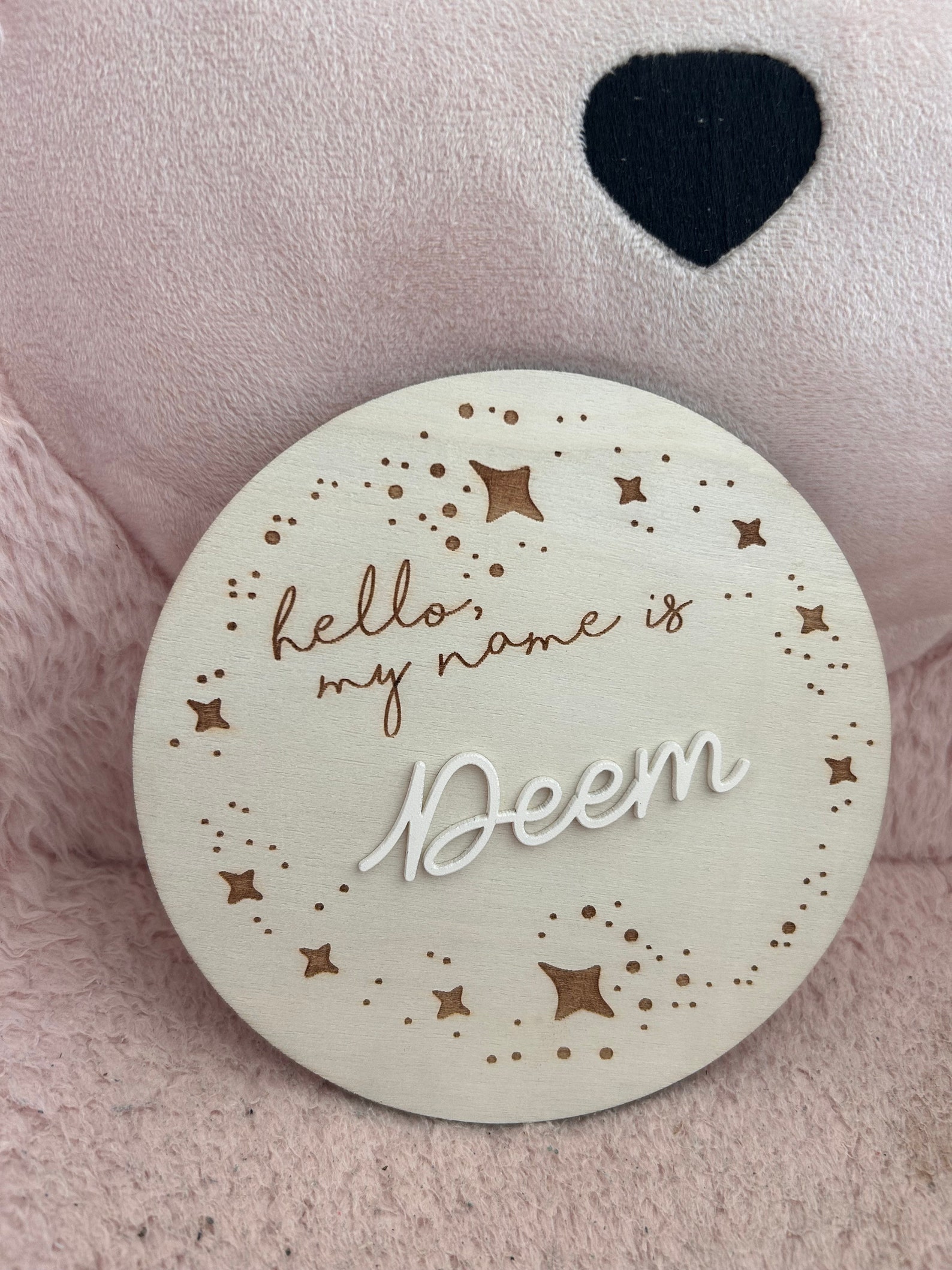 Personalised Baby Name Plate Etsy