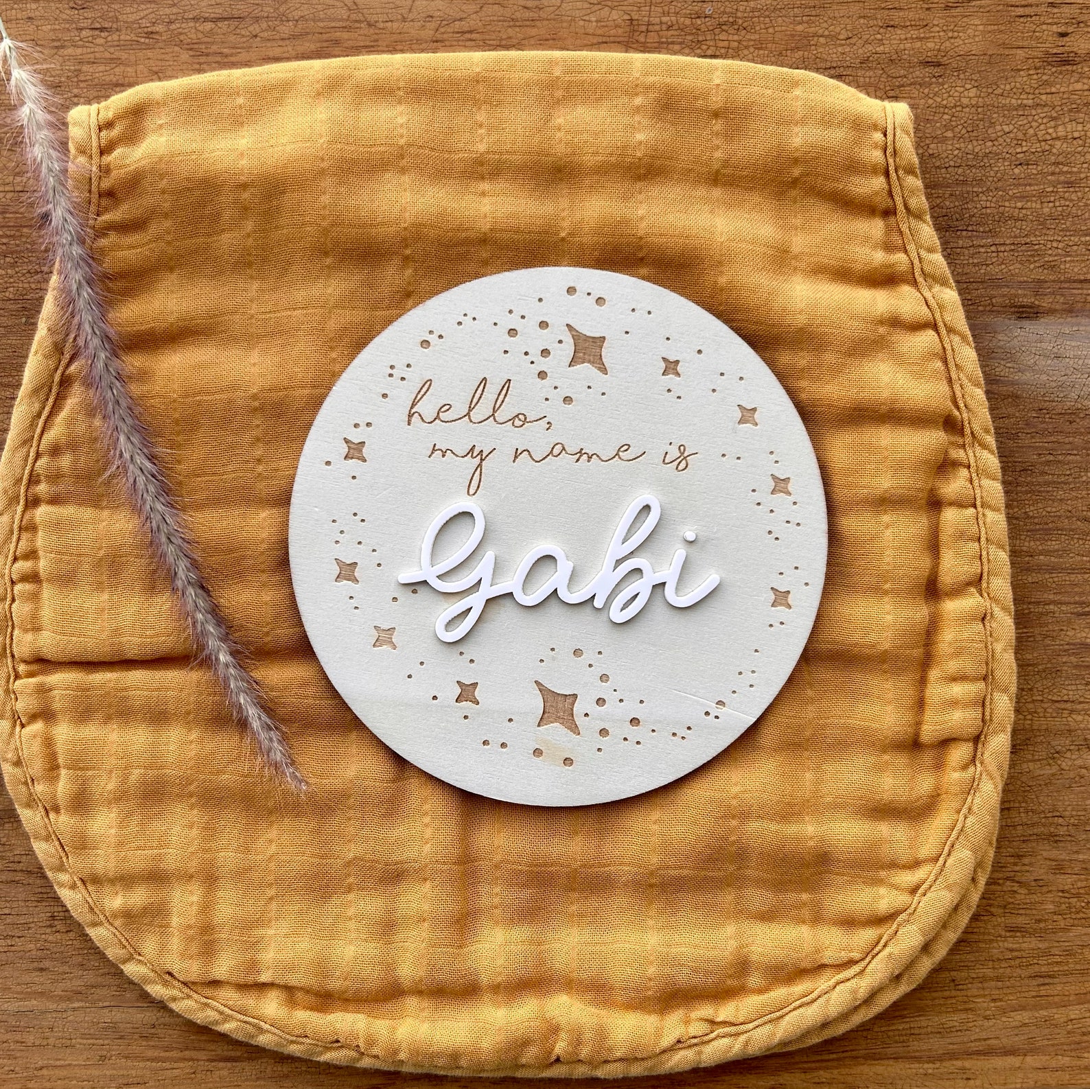 Personalised Baby Name Plate Etsy