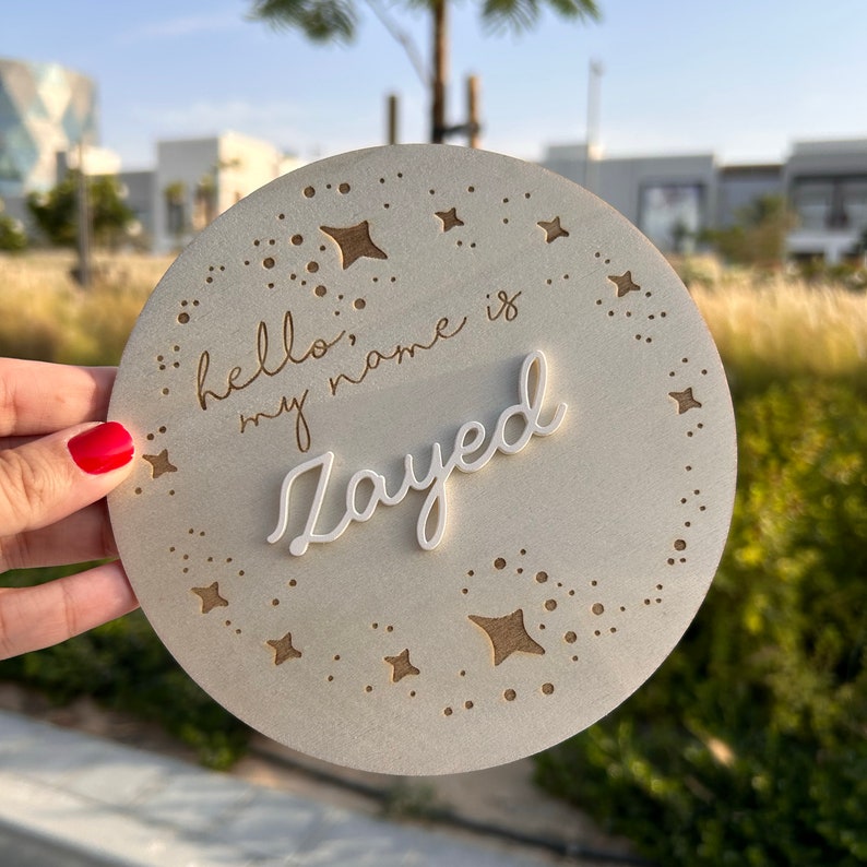 Personalised Baby Name Plate Etsy