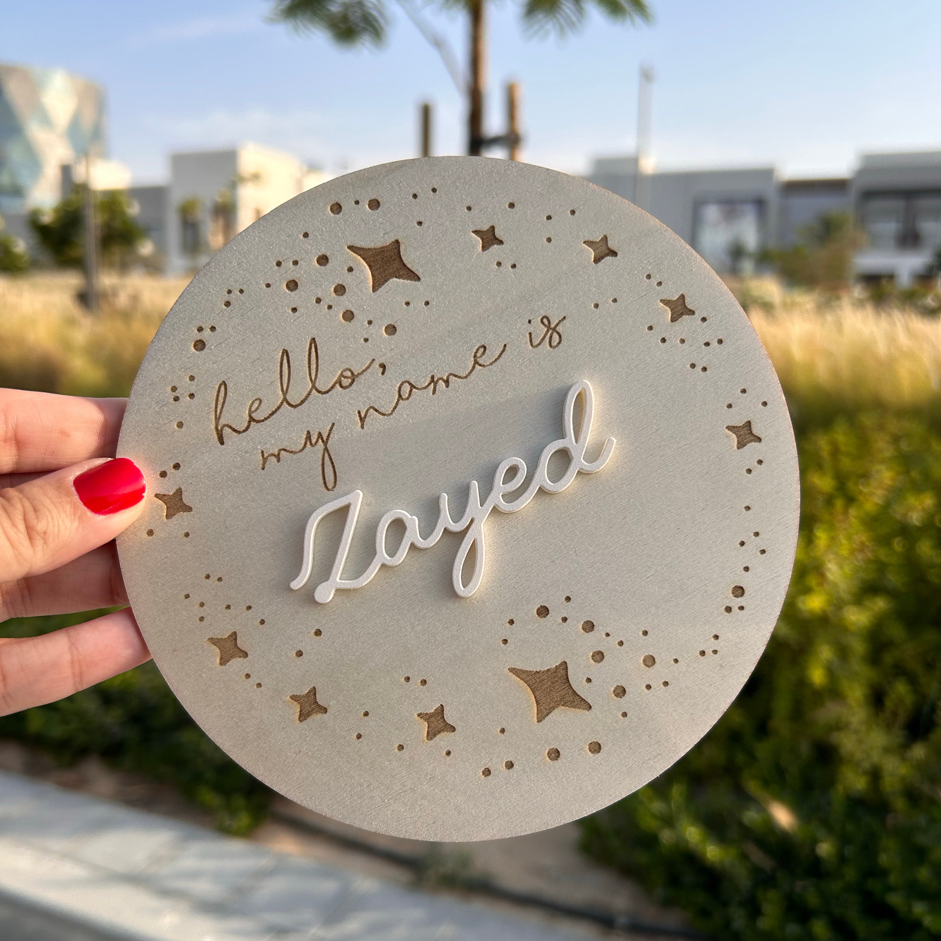 Personalised Baby Name Plate Etsy