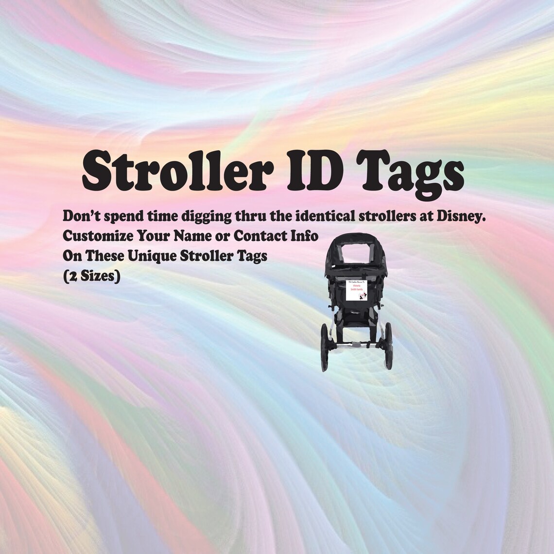 Disney Stroller ID Cards and ID Tags Label Your Stroller | Etsy