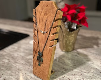Necklace Stand - Jewelry Display - CNC Project - Template and Product