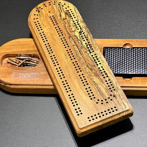 Pivoting Cribbage Board - Game Piece Storage - CNC Project