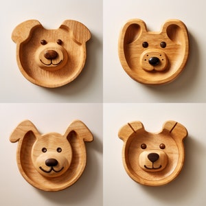 Hunde-Leckerli-Gericht - Viererset von STL-Dateien und Vektoren | CNC und 3D Druck
