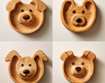 Dog Treat Dish - Four set of STL files & vectors | CNC and 3D printing