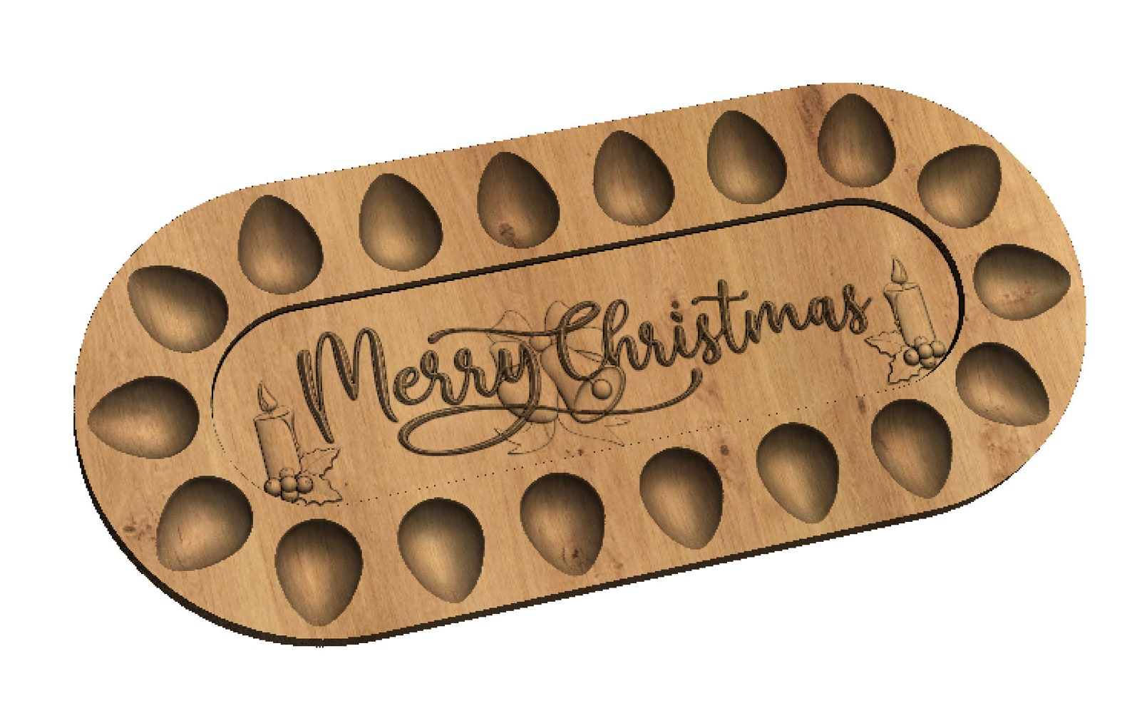 Deviled Egg Platter CNC Project Vectric Easel Pro and Etsy