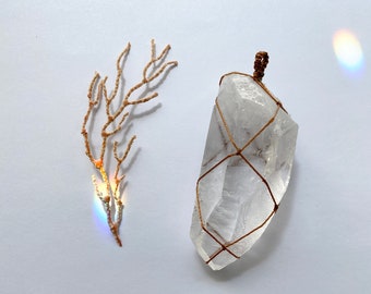 Crystal Quartz Home Decor Pendant