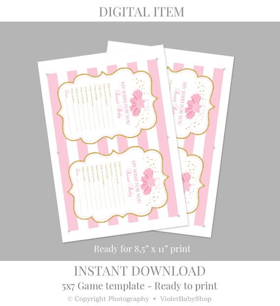 my wishes for you baby shower template printable baby wishes game