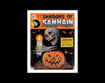 Poster Les ombres de Samhain 20 x 10 po.