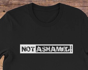 Christian shirt for Men/Christian Graphic T-Shirt/Christian gift/baptism gift/Bible verse t shirts/faith shirt/gift for men/not ashamed