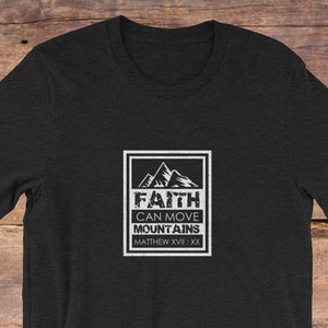 Matthew 17 20/Christian shirt for Men/Christian Graphic T-Shirt/Christian gift/baptism gift/Bible verse t shirts/faith shirt/gift for men