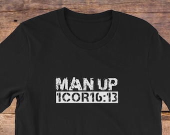 Camisa cristiana para hombres / Christian Graphic Camiseta / Regalo cristiano / regalo de bautismo / Versículo bíblico camisetas / regalo para el hombre / regalo para los hombres / hombre hasta