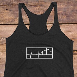 Workout tank for women Christian, Christian tank top, Bible verse tank, Jesus shirt for women, Christian shirt, Gift for runner