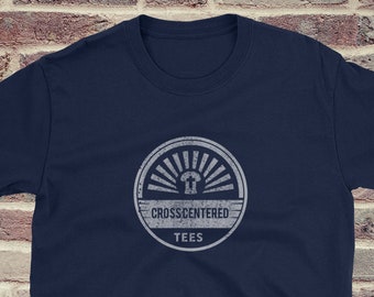 Cross Centered Tees/Christian shirt for Men/Christian Graphic T-Shirt/Christian gift/baptism gift/Bible verse t shirts/faith shirt/gift for