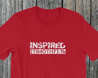 Inspired Christian Graphic T-Shirt: 2 Timothy 3∶16