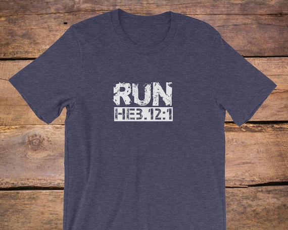 Hebrews 12 1/Christian shirt for Men/Christian Graphic T-Shirt/Christian gift/baptism gift/Bible verse t shirts/faith shirt/gift for runner