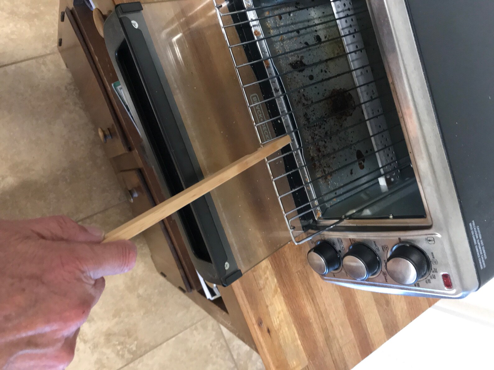 Wooden Oven Rack Pull Push Stick / Toaster Oven Pull Push Etsy