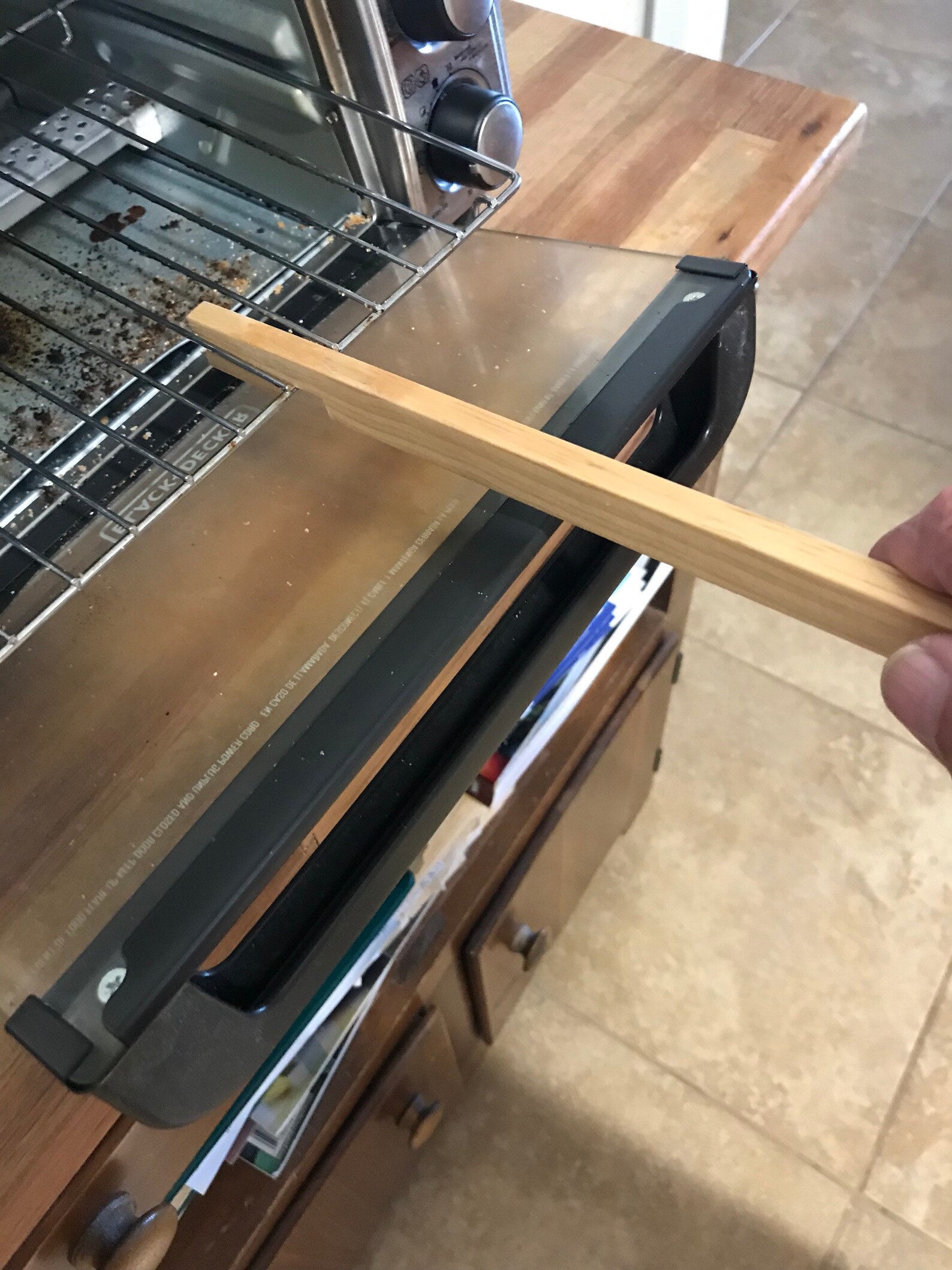 Wooden Oven Rack Pull Push Stick / Toaster Oven Pull Push Etsy
