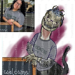 Digital One-of-a-Kind Handmade Portraits - Downloadable File