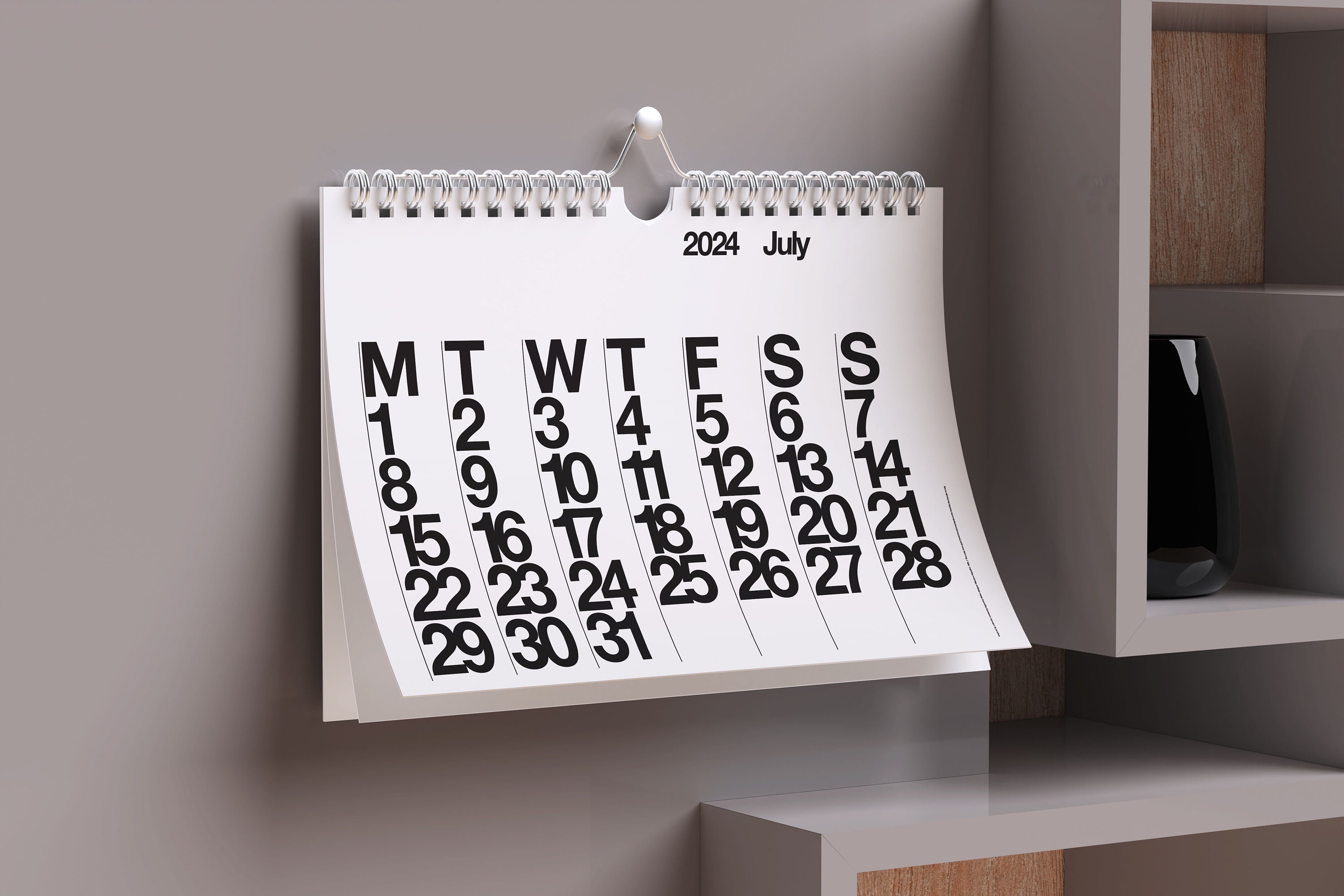 Minimalist Design Wall Calendar - Etsy