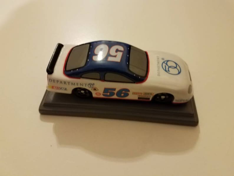 Nascar porcelain vintage collectible car A15490918 department 56 Home office mechanic shop decor nice gift for Nascar collector race car