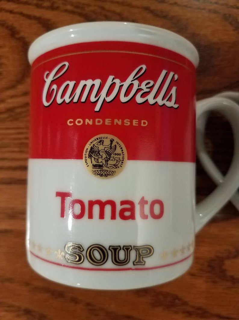 Campbell Soup Mugs Set of 3 Collectible the Campbell Soup Etsy