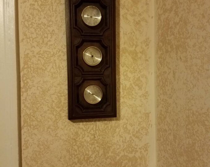 Vintage Thermometer Barometer Humidity Meter Made by Springfield New