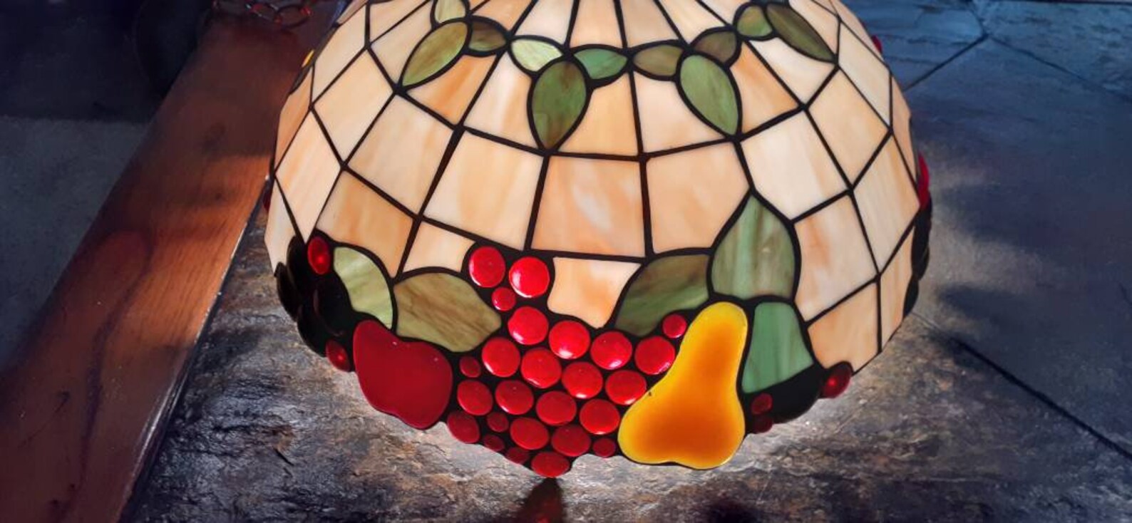 Stained Glass Pendant Light Tiffany Style Fruitful Stained Etsy