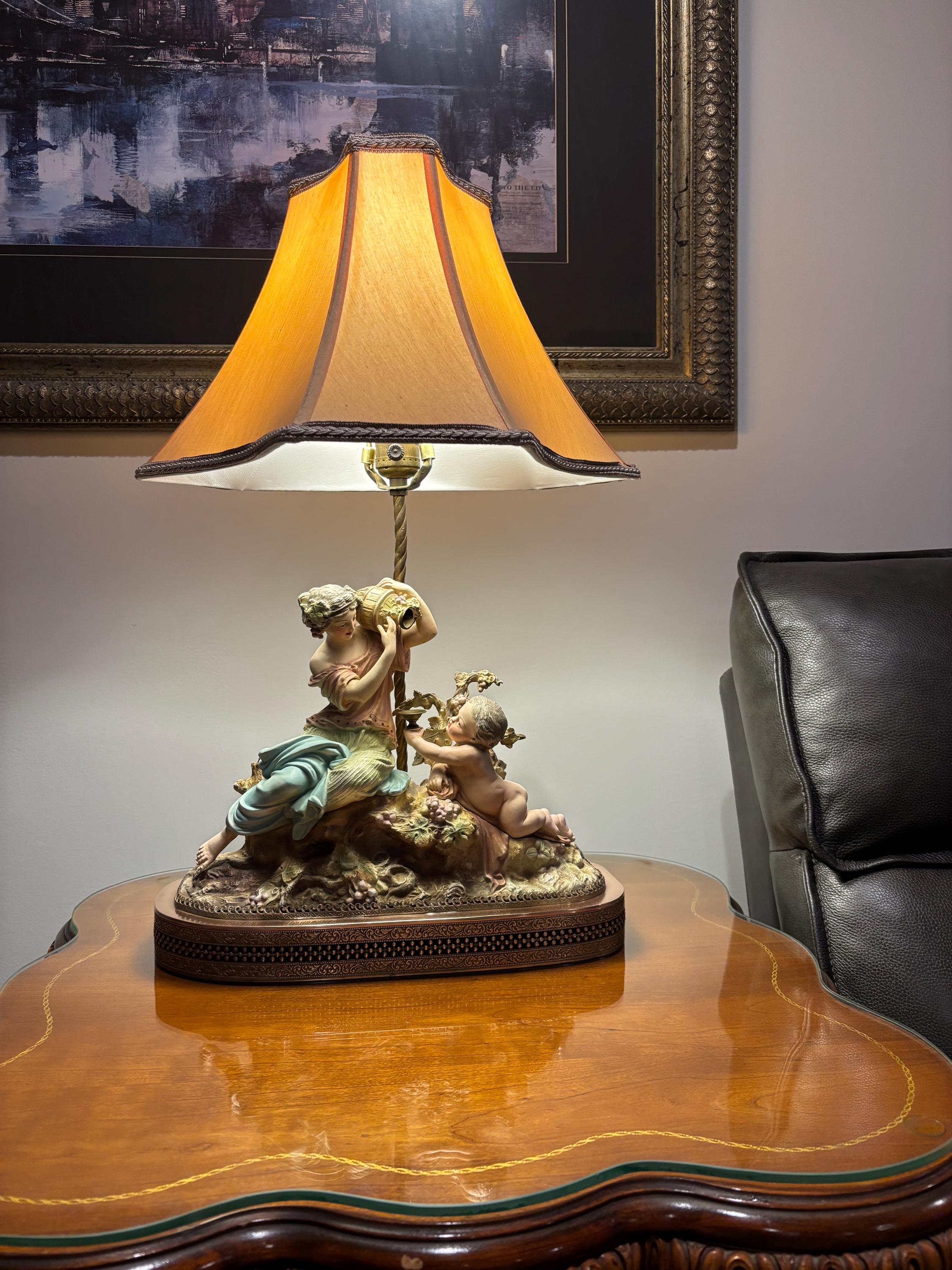 Antique Angel Lamp - Etsy